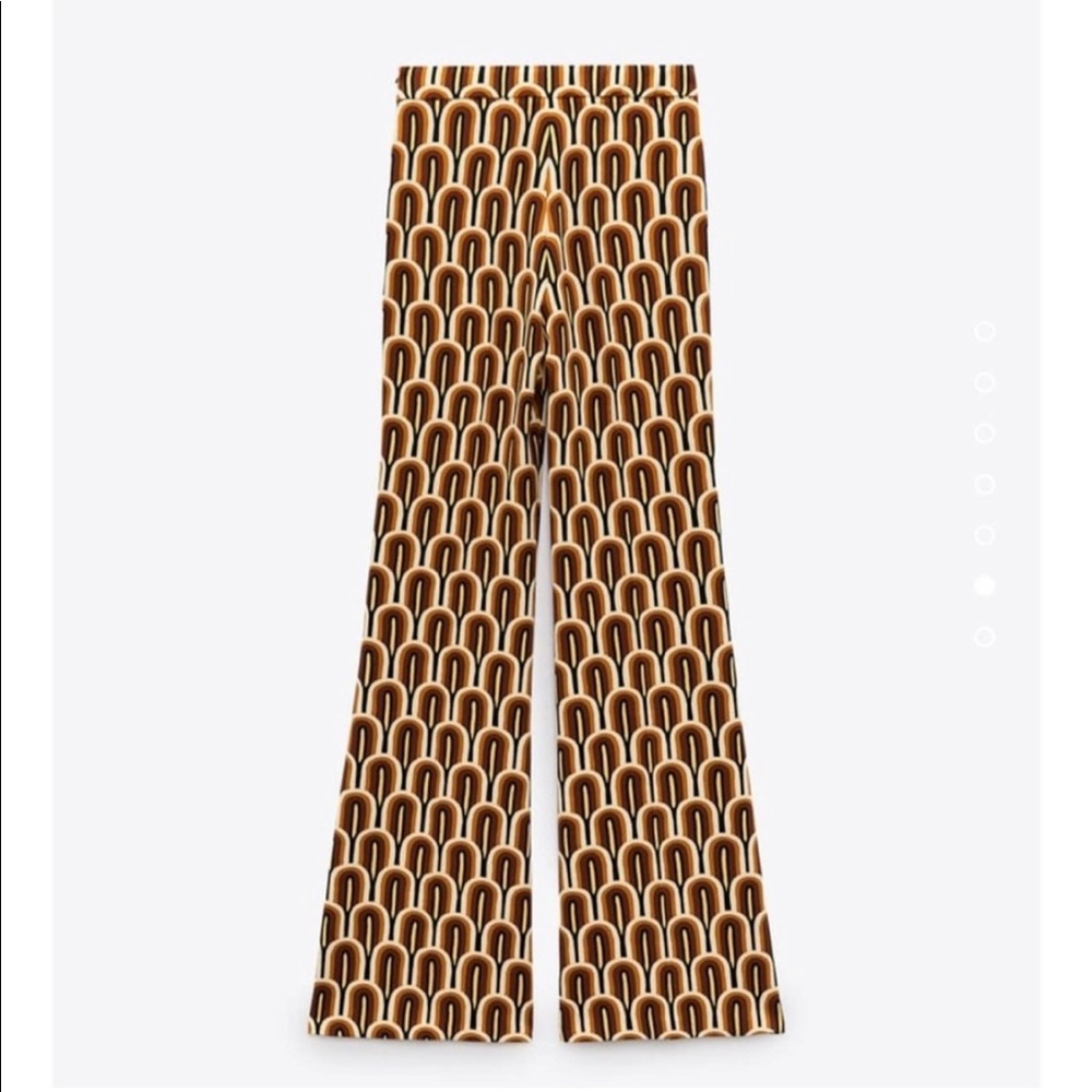 Zara Brown Print Pants